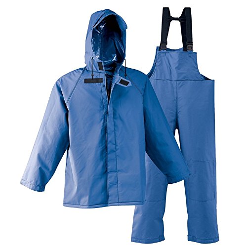 Galeton 7954-XXXL-BL 7954 Repelă îmbrăcăminte de ploaie 0,50 mm PVC PVC 3-Layer Fishermans Costum de ploaie, albastru, 3x-mare