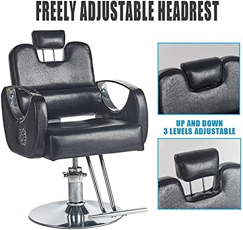 Scaun de salon scaun hidraulic pentru afaceri sau acasă, scaun de frizerie scaun de salon înclinat hidraulic scaun de stil