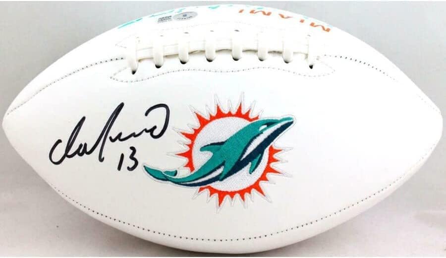 Dan Marino Miami Dolphins a semnat Autograf Brodate Logo Fotbal Fanatics Certified