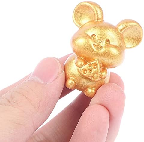 Bybycd Cute Chinese Zodiac Animal Ornamente de rășină Figurină Tiger Mouse Dragon Kids Game Cadou Micro Peisaj în miniatură Decor desktop