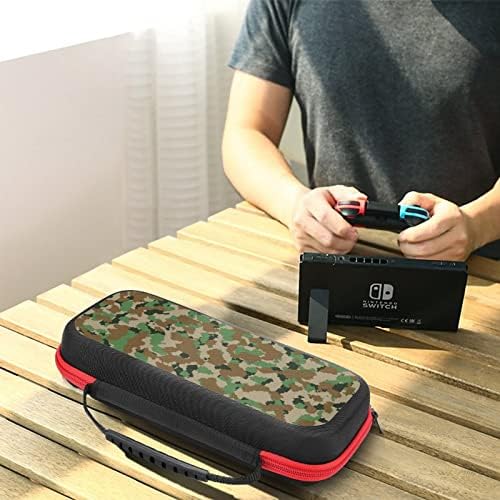 Camuflaj Case de transport amuzant compatibil cu Nintendo Switch Lite Protector Stocare Bag pentru accesorii și jocuri