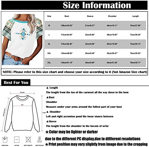 Femei Scurt Leeve Casual Tees Moda Imprimate Echipajul Gât Tunica Bluza Topuri Temperament Potrivire Culoare Tricouri