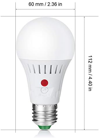 Becuri Elrigs Dusk to Dawn, senzor exterior bec LED cu senzor de lumină Fotocelulă reglabil, iluminare automată A19, bază medie