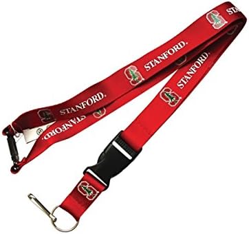 Aminco International Stanford Cardinals Clip Lanyard Keychain ID Holder - Red