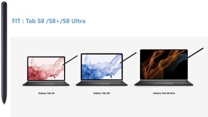Galaxy Tab S8 STYLUS PEN Înlocuire WithBluetooth pentru Samsung Galaxy Tab S8/S8+/S8 Ultra 5G All Verisons/Negru
