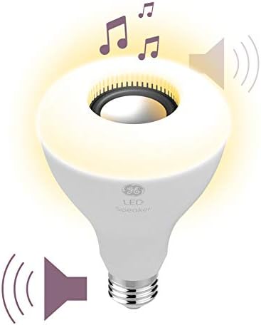 GE Lighting LED + difuzor bec interior, alb moale, difuzor Bluetooth, nu este necesară nicio aplicație sau Wi-Fi, telecomandă