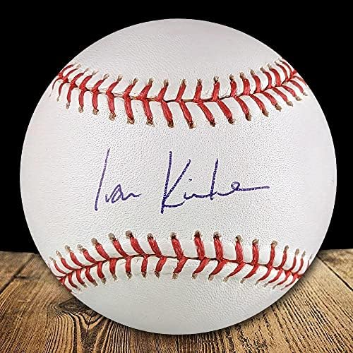 Ian Kinsler a autografat Baseball -ul oficial al Ligii Major MLB - baseball -uri autografate