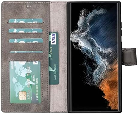 Bayelon Samsung Galaxy S23 ultra Case, portofel de telefon din piele completă, portofel de telefon detașabil, capac de telefon Magnetic Flip, Samsung Galaxy S23 ultra Case cu suport pentru Card, Stand