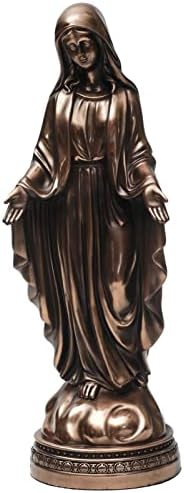 MagicsCulp 12 inch Berbec Virină Maria Figurină decorativă ， Catolic Religios Catolic Figurină statuie de rășină de 12 inci
