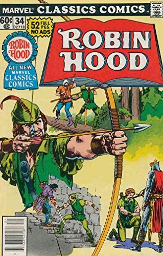 Benzi desenate Marvel Classics 34 VG; carte de benzi desenate Marvel / Robin Hood