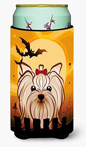 Caroline's Treasures BB1762TBC Halloween Yorkie Yorkishire terrier băiat înalt, hugger, can cu mânecă rece hugger machine la