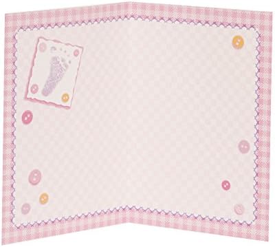 Cusături unice pentru bebeluși Carduri de mulțumire, 5,5 ”x 4”, roz