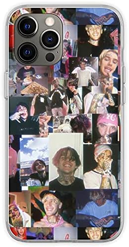 Compatibil cu iPhone SE 2020/7/8 Collage Collage Lil Peep Design Imprimare TPU Pure Clear Clear Soft Telefon HOFE