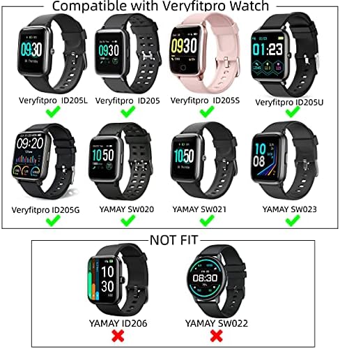 Benzi de ceas de înlocuire pentru ForefitPro ID205L Smart Watch și ID205G, ID205S, ID205U, SW020, SW023, SW025 Smart Watch