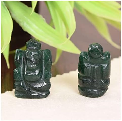 Natural Green Aventurine Stone Ganesh Ji Feng Shui Statuia pentru decorațiuni de birou pentru casă