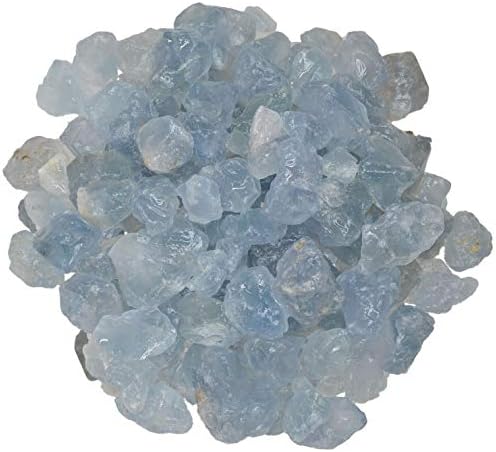 Pietre hipnotice: 3 lbs Celestite Bulk Rough Stones din Madagascar-cristale de rocă naturală brută pentru Cabbing, Tumbling,
