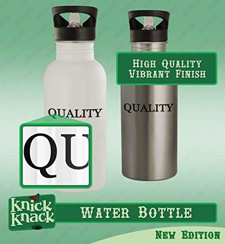 Cadouri Knick Knack Agnusdei - Sticlă de apă din oțel inoxidabil 20oz, argintiu
