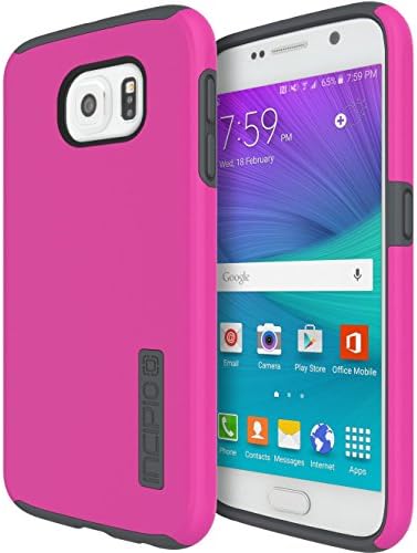Incipio DualPro Detaliu Carcasă Hard Shell cu nucleu de silicon pentru Samsung Galaxy S6 - Ambalaj cu amănuntul - roz/cărbune