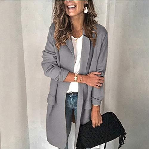 Jachete blazer pentru femei jacheta de birou de lucru outwear deschizor jacheta subțire frontală 2023 moda blazer