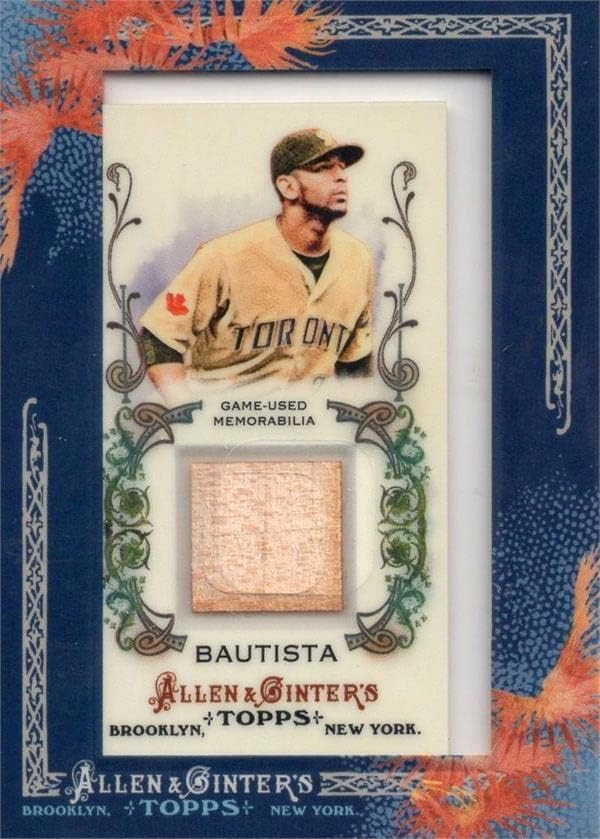 Jocul Jose Bautista a folosit carte de baseball Bat Patch 2011 Topps Allen & Ginter agrjba - Carduri de baseball slabbed