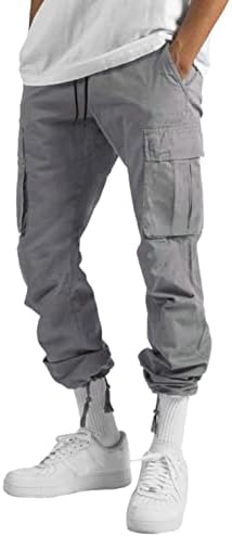 Pantaloni de marfă pentru bărbați relaxați în formă de cauzalitate subțire plajă de lucru Golf scrub pantaloni cu buzunare