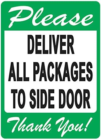 Livrați toate pachetele la semnul ușii laterale-un memento plăcut pentru a le urmări, design viu, plus protecție UV pentru