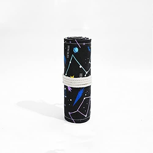 DIYOMR 24/36/72 Sloturi creion Wrap Rolls, creioane colorate pentru artist Roll Up Bing Perii scurte Pensule Pouch Case Creion