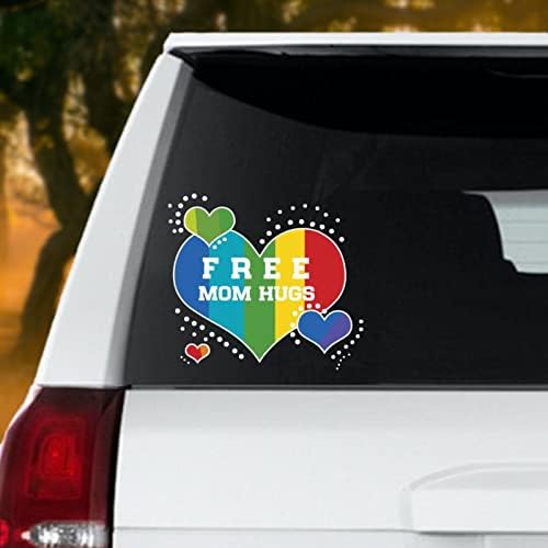 Mama îmbrățișări gratuite LGBT Pride decalcomanii auto autocolante Gay Pride Decal LGBT Rainbow Egalitate Lesbiene autocolante
