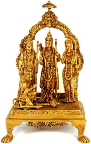 Shri Rama Durbar - Sculptură de alamă