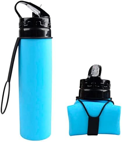 Sticle de aer liber KDKD 600 ml Silicon Sport Sport Flexibile Flexibile de apă pliabile Băuturi pliabile cu sticlă