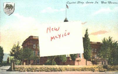 Santa Fe, Carte poștală din New Mexico