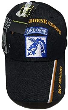 Flakitas Noutăți SUA armata Statelor Unite al 18-lea Airborne Corps Shadow Sky Dragons Negru brodate Cap pălărie CAP630