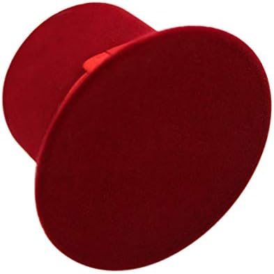 mossty pălărie în formă de inel Box, catifea Cercel Box bijuterii Display depozitare caz cutie cadou pentru propunere logodna