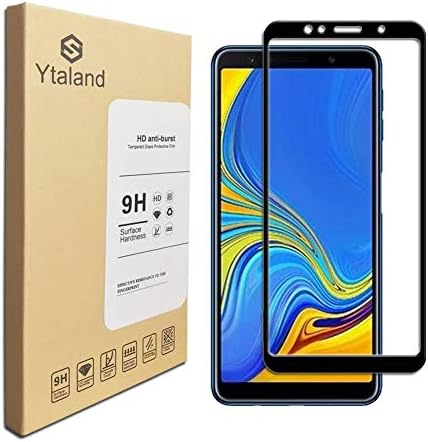 YTALAND [2 pachet] Protector de ecran pentru Samsung Galaxy A7 2018 SM-A750F, [lipici complet] [acoperire completă] [0,3mm,