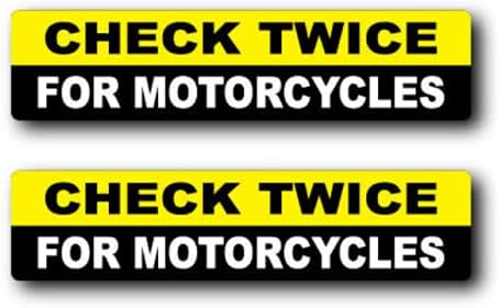 X2 Verificați de două ori pentru motociclete autocolante pentru autocolant auto -geam de geam auto autocolant autocolant auto