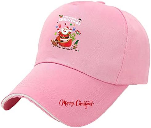Șapcă de Baseball pentru bărbați Femei reglabil drăguț Crăciun Grafic camionagiu Tata pălărie profil redus Snapback vizor Sun Hat