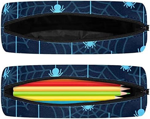 Păianjen de Halloween și creion de web caz de papetărie pentru papetărie cu fermoar geantă de pen machiaj pentru machiaj cosmetică