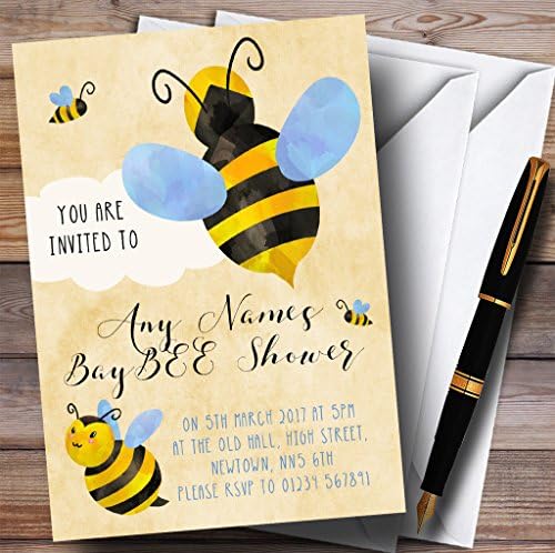 Băieți Bumble Bee Cloud Invitații Invitații Baby Shower