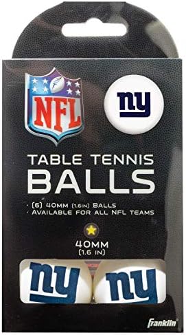 Franklin Sports Team licențiat mingi de tenis de masă - mingi de tenis de masă NFL Team-logo-uri și culori oficiale ale echipei-accesorii