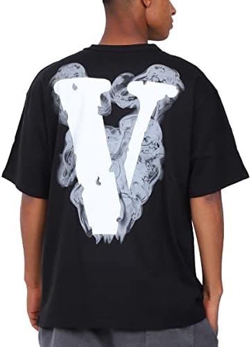 Cămașă pentru bărbați Big V Letter Vintage Imprimat Rapper Demon Graphic Tees Bumbac Crew Neck Mânecă scurtă tricou S - XL