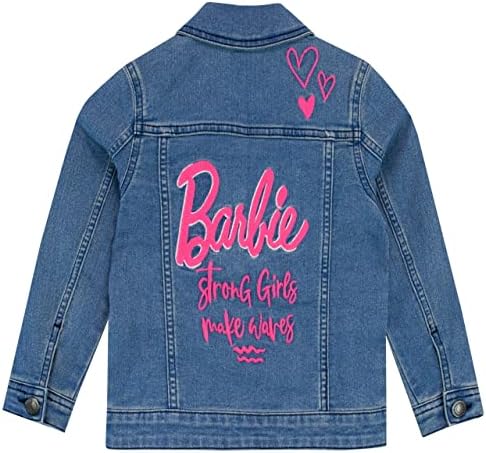 Barbie Fete Brodate Jean Jacheta Îmbrăcăminte Exterioară Pentru Copii