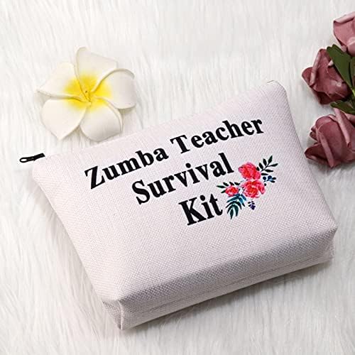 PXTIDY Zumba profesor supraviețuire Kit machiaj Sac Zumba profesor cadou dans profesor cadou profesor sac