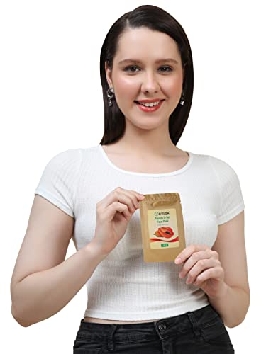 BELSA natural Papaya D Tan Face Pack pentru toate tipurile de piele hrănește pielea / strânge porii pielii| îndepărtează petele