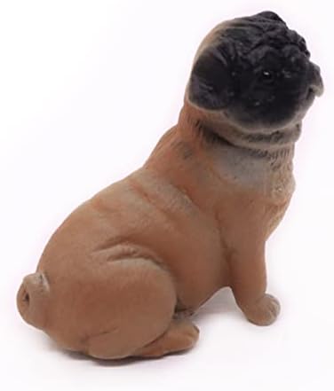 1 Înalt înaltă miniatură maro figurină colecții realiste statuie de câini din rășină vopsit manual polireresin decor figura