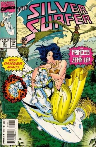 Silver Surfer ,VF 91; carte de benzi desenate Marvel / Ron Marz Ron Lim