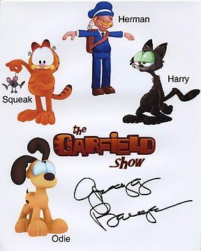Garfield Show 8x10 Foto de animație semnat în persoană