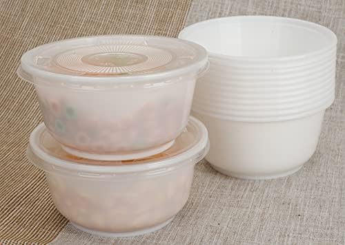 GOLDEN APPLE Meal Prep containers 24oz-15sets [700ml] - recipiente din Plastic reutilizabile cu capace-fără BPA - boluri de