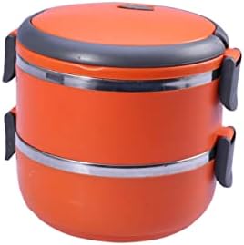 Upkoch inoxidabil supa portabil din oțel pentru Bento-tier două Picnic adulți blocare în aer liber școală niveluri copii Alimente