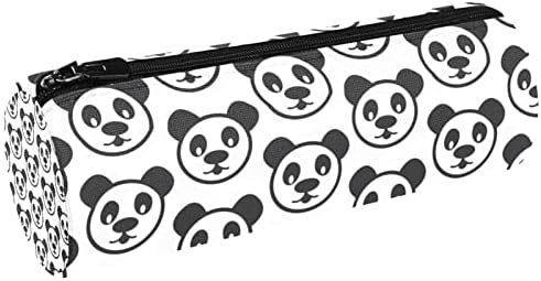 Drăguț amuzant Panda Panda Model Pencil Caz Student Spectacol Pouch Suprapunere Geantă pentru machiaj pentru machiaj pentru studenți pentru studenți de școală femei adolescenți fete băieți
