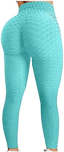 Oortfv texturate jambiere pentru femei, femei Prada jambiere talie mare antrenament anti celulita Fund ridicare Scrunch pantaloni